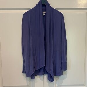 Athleta pranayama, periwinkle, wrap, cardigan, size medium